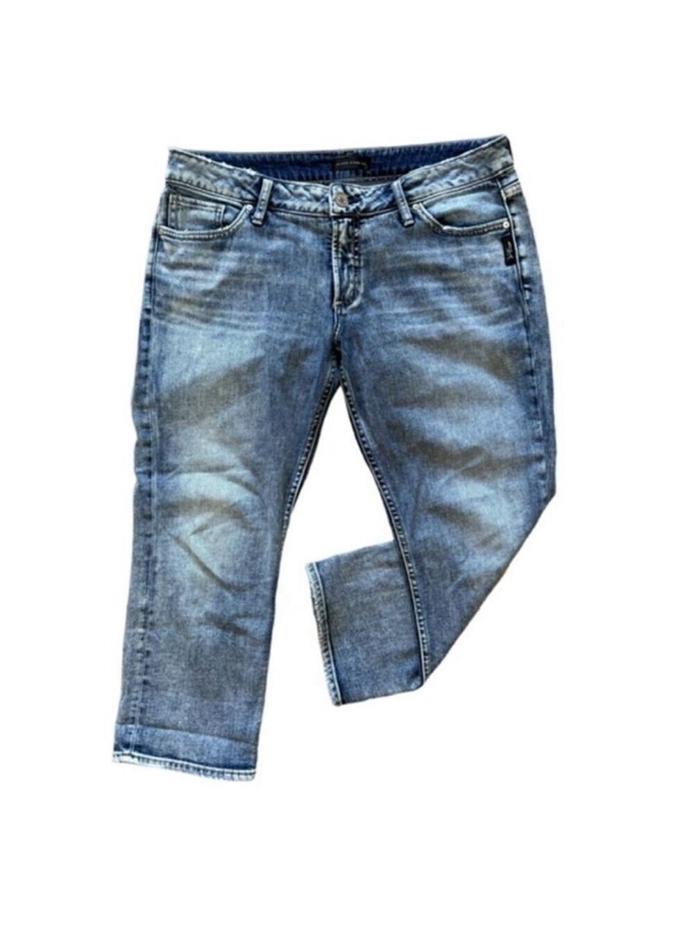 ✨ SILVER JEANS Suki Mid-Rise Capri Size 30 Curvy Fit ✨